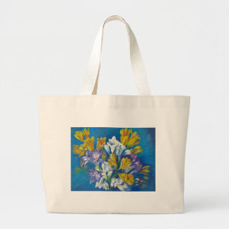 Vibrant Spring Freesia Posy Classic Canvas tas