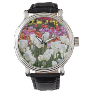 Vibrant Spring Garden Floral Watch Horloge
