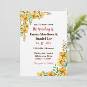 Vibrant Spring Invitation Kaart (Staand voorkant)