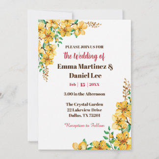 Vibrant Spring Invitation Kaart