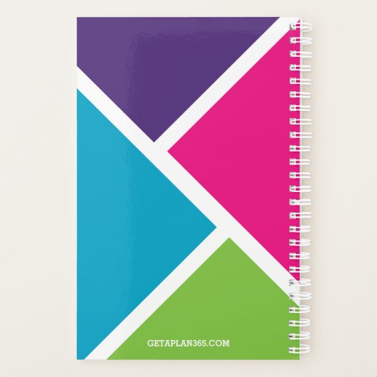 Vibrant Spring Thema Planner (Achterkant)