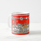 Vibrant Sri Lankan White Elephant Art Mug Koffiemok (Voorkant links)