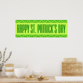Vibrant St. Patrick's Day Banner Poster (Keuken)