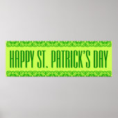 Vibrant St. Patrick's Day Banner Poster (Voorkant)