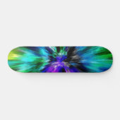 Vibrant Starburst Tie Dye Persoonlijk Skateboard (Horizontaal)