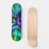 Vibrant Starburst Tie Dye Persoonlijk Skateboard (Voorkant)