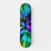 Vibrant Starburst Tie Dye Persoonlijk Skateboard (Voorkant)