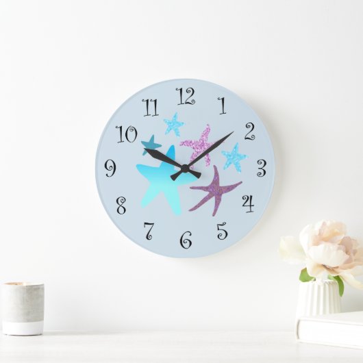 Vibrant Starfish Clock Grote Klok (Huis)