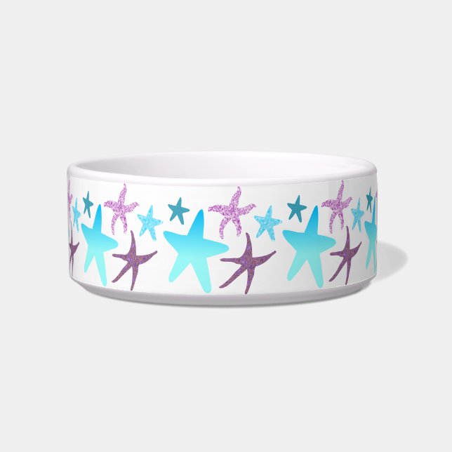 Vibrant Starfish Dog Bowl Voerbakje (Voorkant)
