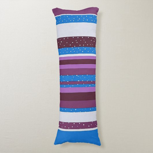 Vibrant Striped Pattern Background Lichaamskussen (Voorkant Verticaal)