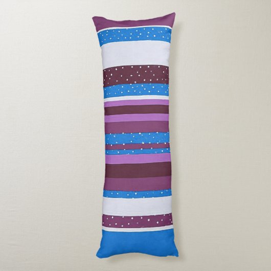 Vibrant Striped Pattern Background Lichaamskussen (Achterkant (Verticaal))