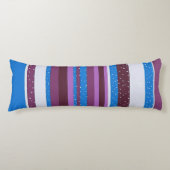 Vibrant Striped Pattern Background Lichaamskussen (Voorkant)