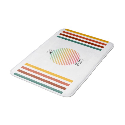Vibrant Stripes Bathmat Badmat (Gekanteld)