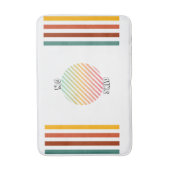 Vibrant Stripes Bathmat Badmat (Voorkant Verticaal)