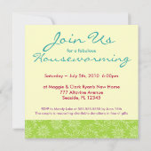 Vibrant Stripes-uitnodiging Kaart (Achterkant)