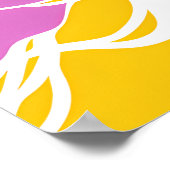 Vibrant Stylized Portrait with Abstract Elements Poster (Hoek)