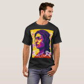 Vibrant Stylized Portrait with Abstract Elements T-shirt (Voorkant volledig)
