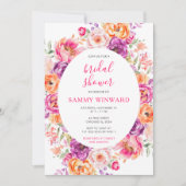 Vibrant Summer Bloemen Vrijgezellenfeest Kaart (Voorkant)