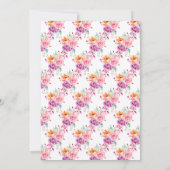 Vibrant Summer Bloemen Vrijgezellenfeest Kaart (Achterkant)