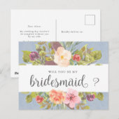 Vibrant Summer | Briefkaart voor de uitnodiging va (Voorkant / Achterkant)