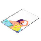 Vibrant Summer Girl Notebook – Colour Pop Art  Notitieboek (Linkerzijde)