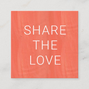 Vibrant Summer   Loyalty-Kaart Vierkante Visitekaartje