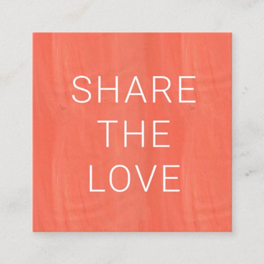 Vibrant Summer | Loyalty-Kaart Vierkante Visitekaartje (Voorkant)