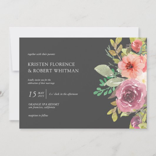 Vibrant Summer | Uitnodiging tot weddenschappen (Voorkant)