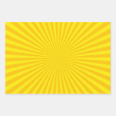 Vibrant Sunburst Pattern Trio Inpakpapier Vel (Voorkant 3)