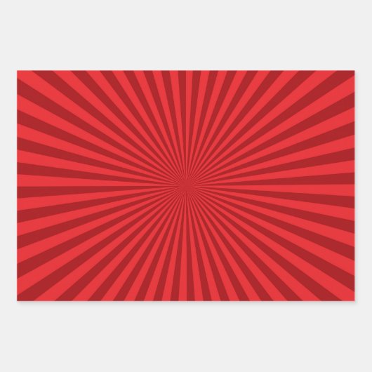 Vibrant Sunburst Pattern Trio Inpakpapier Vel (Voorkant 2)