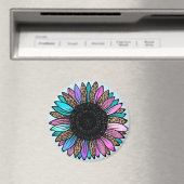 Vibrant Sunflower Magneet (Insitu (Vaatwasser))