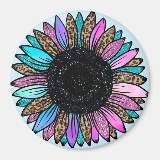 Vibrant Sunflower Magneet (Voorkant)