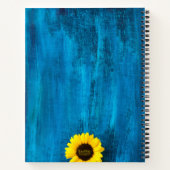 Vibrant Sunflower Yellow & Blue Notitieboek (Achterkant)