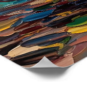 Vibrant Sunflowers Impasto Oil Painting Poster (Hoek)