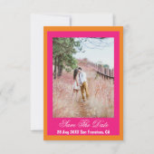 Vibrant Sunrise Minimalist Mix & Match Save The Date (Voorkant)