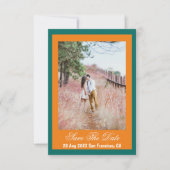 Vibrant Sunrise Minimalist Mix & Match Save The Date (Voorkant)
