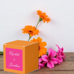 Vibrant Sunrise Minimalist Mix & Match Weddenschap Bedankdoosjes