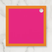 Vibrant Sunrise Minimalist Mix & Match Weddenschap Bedankjes Labels (Achterkant)