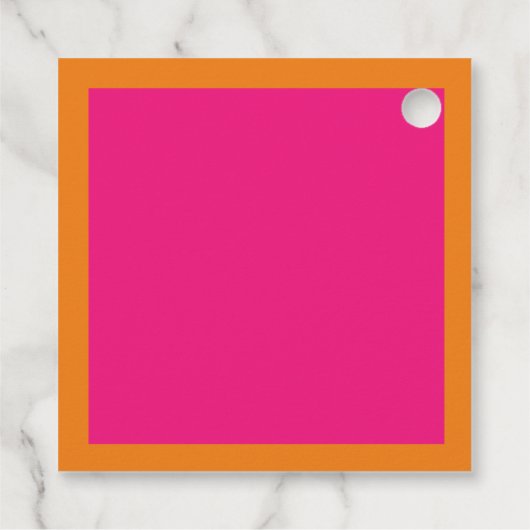 Vibrant Sunrise Minimalist Mix & Match Weddenschap Bedankjes Labels (Achterkant)