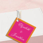 Vibrant Sunrise Minimalist Mix & Match Weddenschap Bedankjes Labels