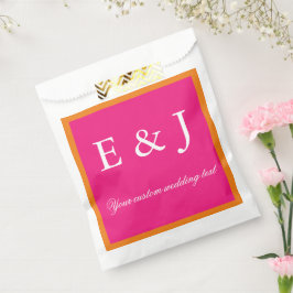 Vibrant Sunrise Minimalist Mix & Match Weddenschap Bedankzakje