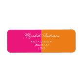 Vibrant Sunrise Minimalist Mix & Match Weddenschap Etiket (Voorkant)