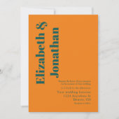 Vibrant Sunrise Minimalist Mix & Match Weddenschap Kaart (Voorkant)