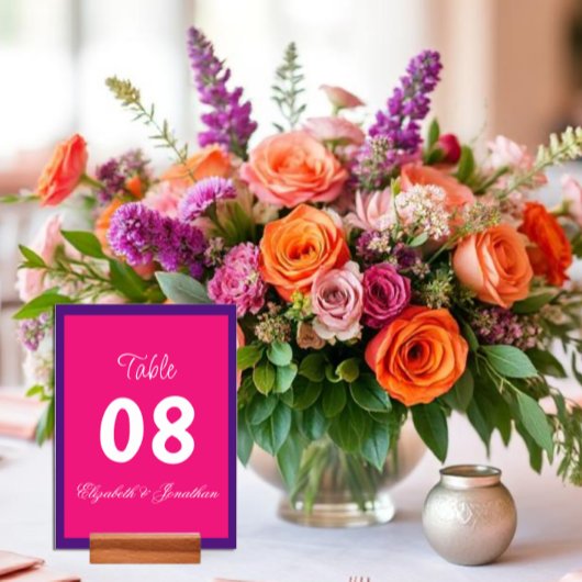 Vibrant Sunrise Minimalist Mix & Match Weddenschap Kaart