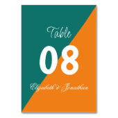 Vibrant Sunrise Minimalist Mix & Match Weddenschap Kaart (Voorkant)