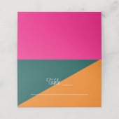 Vibrant Sunrise Minimalist Mix & Match Weddenschap Plaatskaartje (Buitenkant ongevouwen)