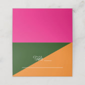 Vibrant Sunrise Minimalist Mix & Match Weddenschap Plaatskaartje (Buitenkant ongevouwen)