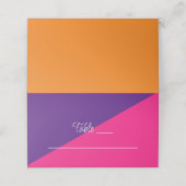 Vibrant Sunrise Minimalist Mix & Match Weddenschap Plaatskaartje (Buitenkant ongevouwen)