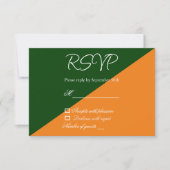 Vibrant Sunrise Minimalist Mix & Match Weddenschap RSVP Kaartje (Voorkant)