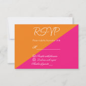 Vibrant Sunrise Minimalist Mix & Match Weddenschap RSVP Kaartje (Voorkant)